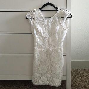 Nasty gal white lace dress