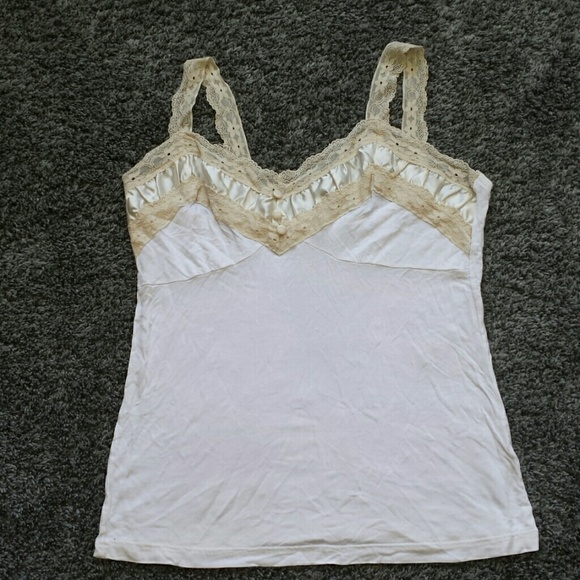 White and cream camisole tank