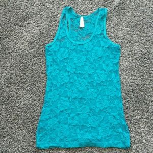 Blue tace tank