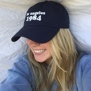 Brandy Melville Los Angeles 1984 Navy Ball Cap