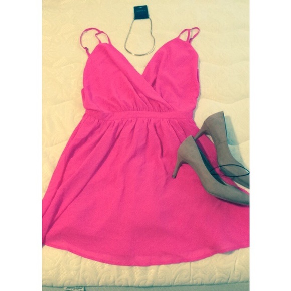 Hot pink dress