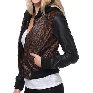 Leather Obey Propaganda Jacket