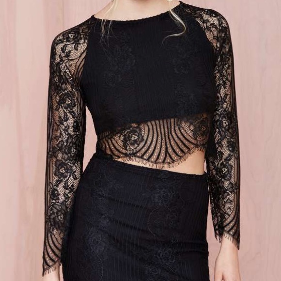 For Love and Lemons Lolo crop top, size Small.