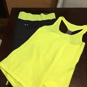 Under Armor tank and capri tight