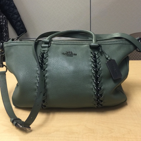 olive green coach bag