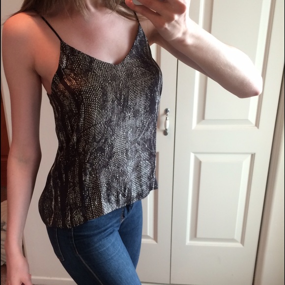 H&M Tops - H&M Silky Snake Print Top