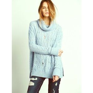 Oversized turtleneck sweater