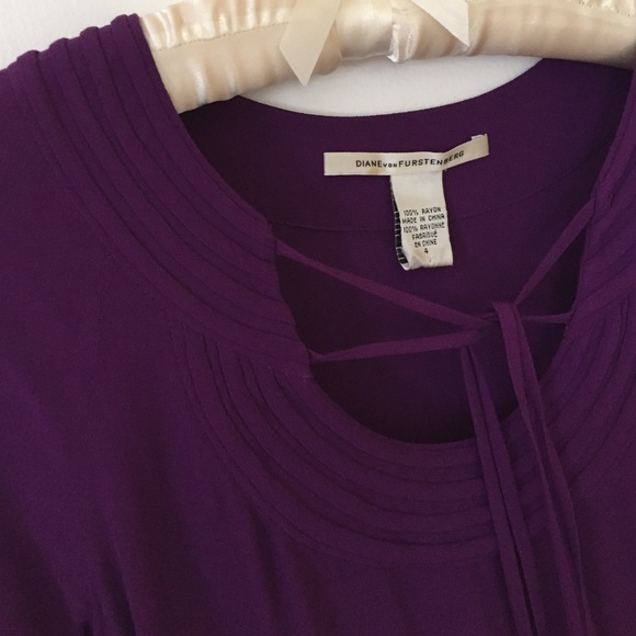 Diane von Furstenburg Purple Tunic Dress - Picture 2 of 4