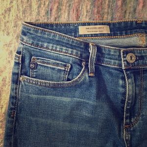 AG crop skinny jeans