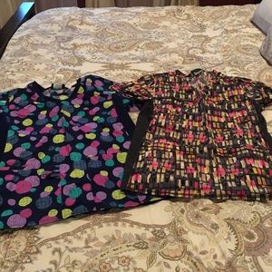 Maternity scrub tops