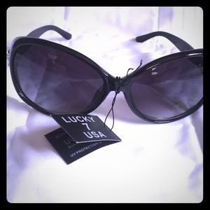 Jet black sunglasses