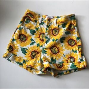American Apparel High Waisted Shorts - Sunflower