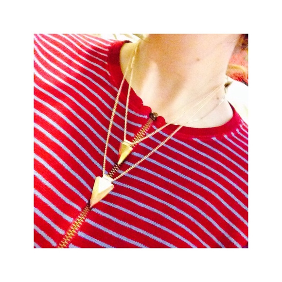 🌼NEW🌼Gold chain Aztec double triangle necklace