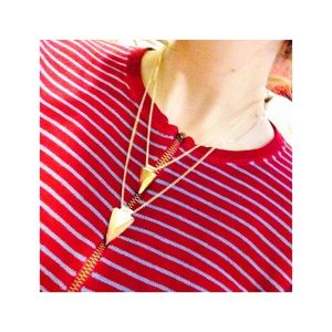 🌼NEW🌼Gold chain Aztec double triangle necklace
