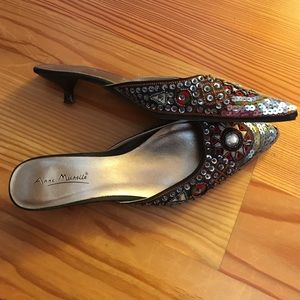 Embellished slip-on shoes