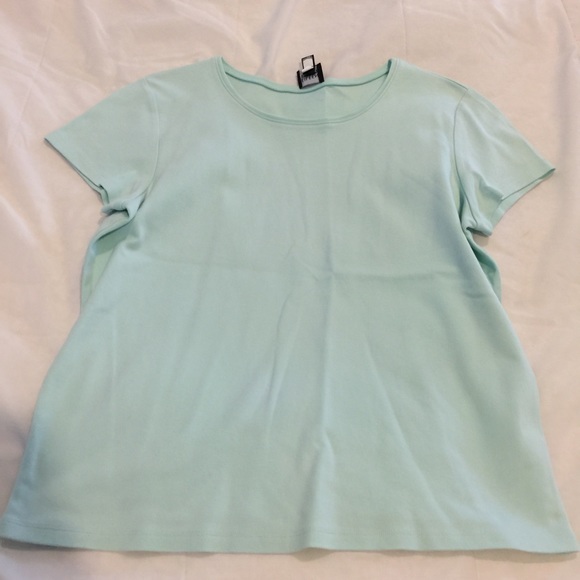 Eileen Fisher t-shirt in aqua blue/mint green