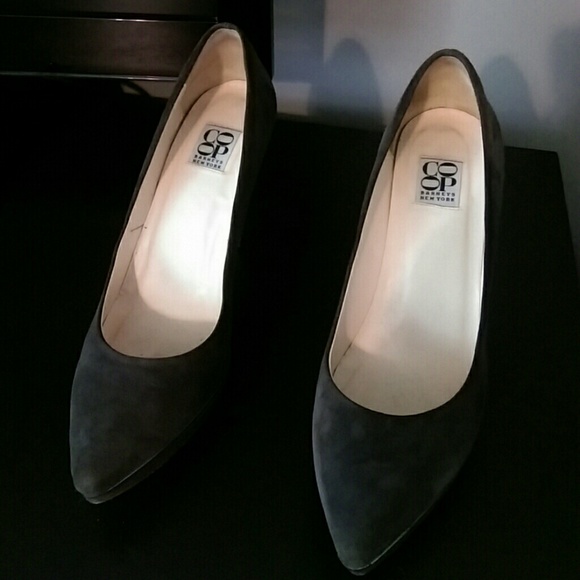 Barneys New York CO-OP Brown Suede Pumps