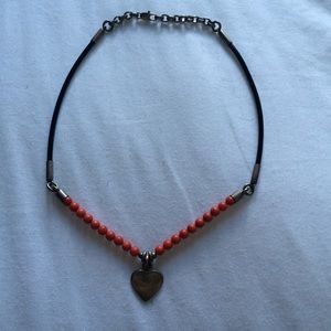 Red / Black Little Heart Chocker