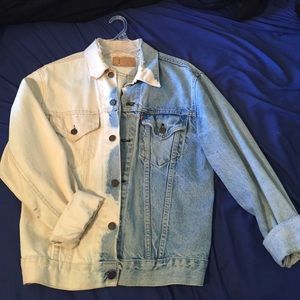 Levi's bleached denim jacket