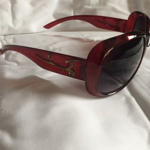 Red and gold sunglasses