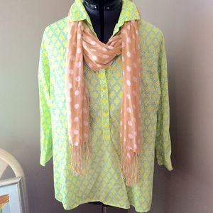 Like New ✨ Lands End 2X Summer Button-down Tunic