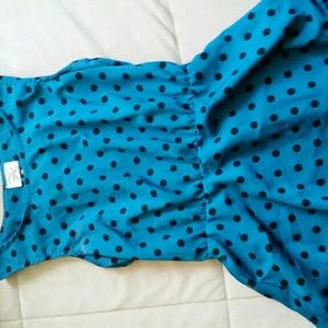 Cute polka dot shirt!