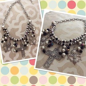 Charming Charlie Fleur de lis necklace