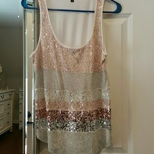 Express Sequin Tank