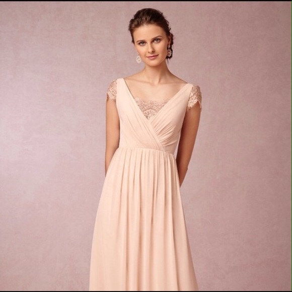BHLDN dress blush pink