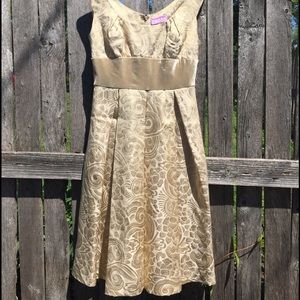 Gold Brocade and Velvet Vivienne Tam Dress
