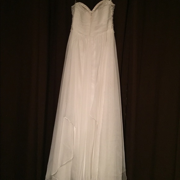 Stunning white strapless prom dress - Picture 4 of 4