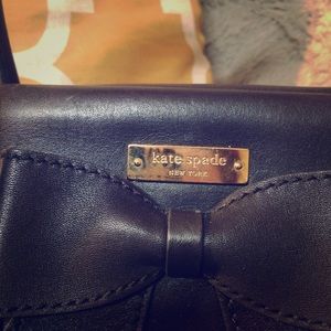 Black Kate Spade bow purse