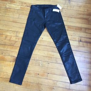 BR premium skinny jean - coated black - 25 Reg