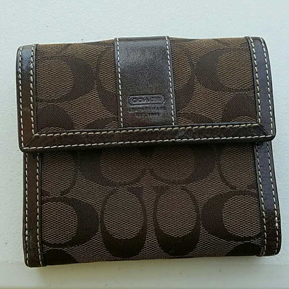 Authentic coach wallet