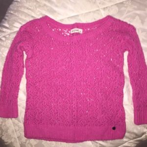 Hot pink sweater Abercombie kids