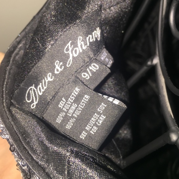 David & Johnny Sequin One Shoulder Dress 9/10 - Picture 7 of 8