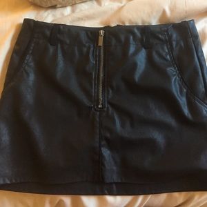 ZARA leather  skirt