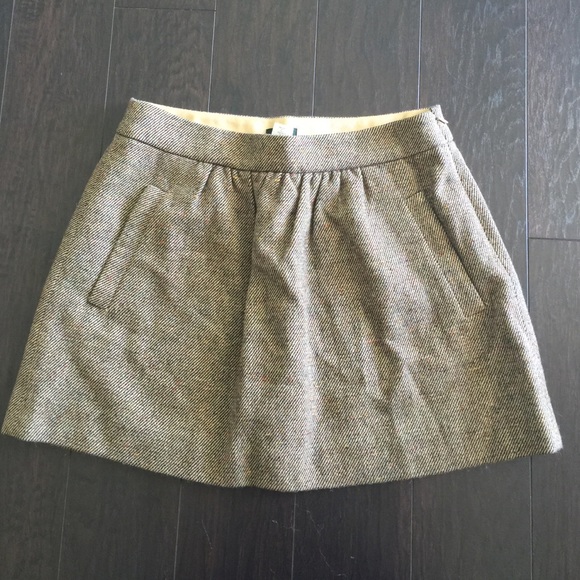 J. Crew Fitted Wool Skirt