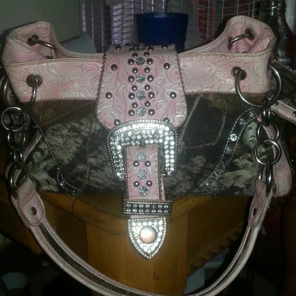 Camo pink purse