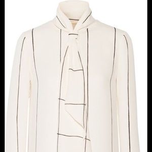 Tory Burch Pussy Bow, checked dress, silk Sz 4