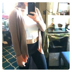 Tan cardigan