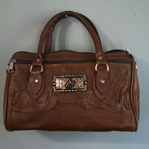 Force Ten tooled leather Western purse