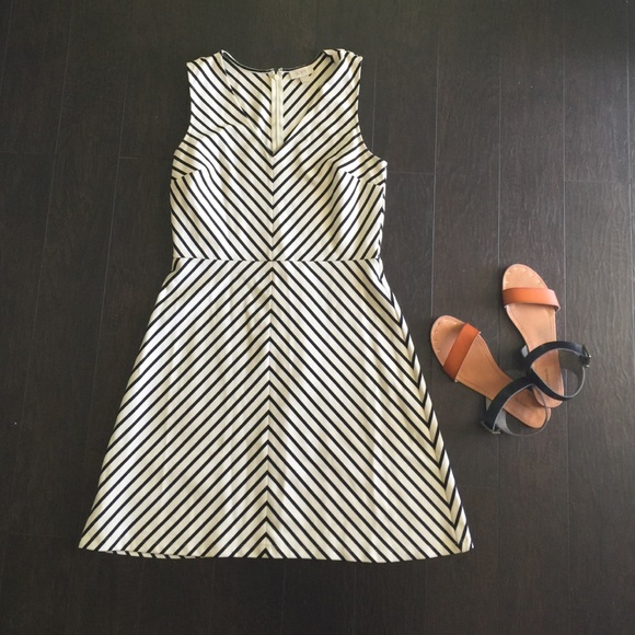 Striped Black and White Dress