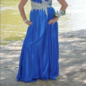 Blue prom dress