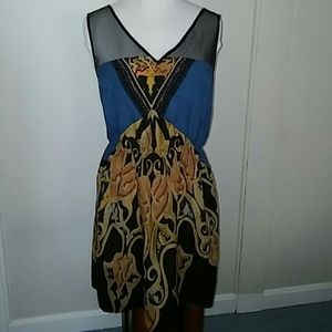 Sleeveless Mulit-colored Dress