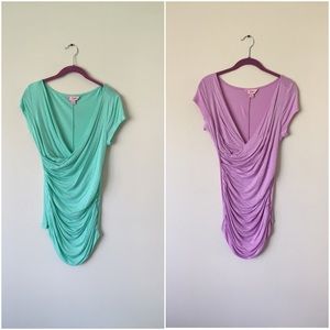 *BUNDLE* Candies mint and lavender wrap shirts