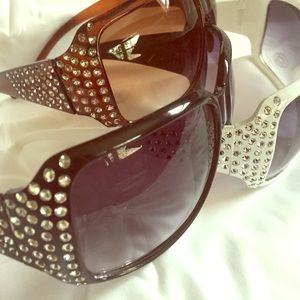 Rhinestone DIVA SUNGLASSES