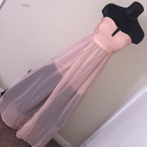 Strapless prom dress
