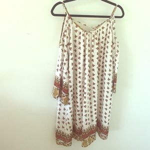 Umgee cold shoulder dress