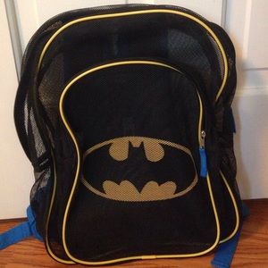 Batman see through book bag